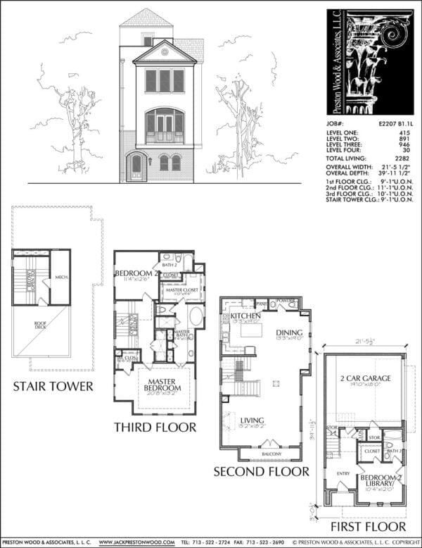 Townhouse Plan E2207 B1.1