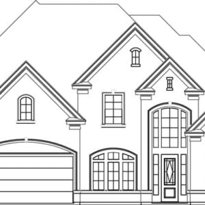 Two Story House Plan D0282