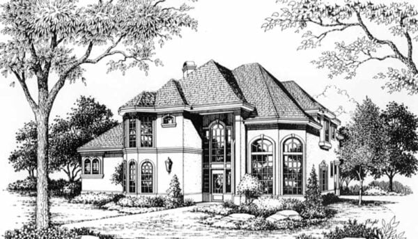 Two Story House Plan C6075