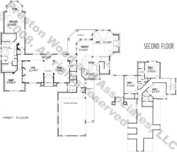 Country Style Home Plan C2086