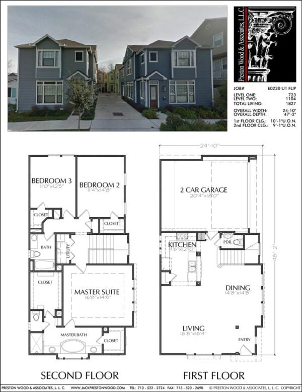 Two Story House Plan E0230 U1