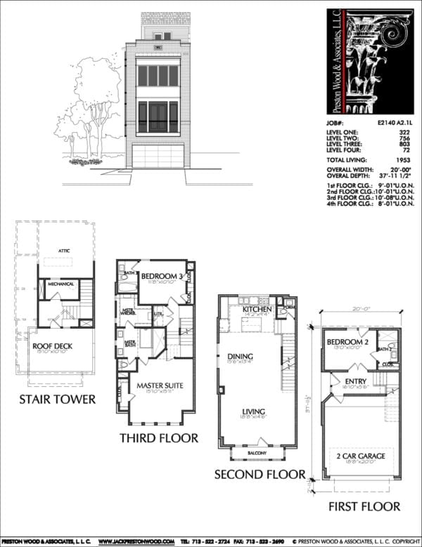 Townhouse Plan E2140 A2.1