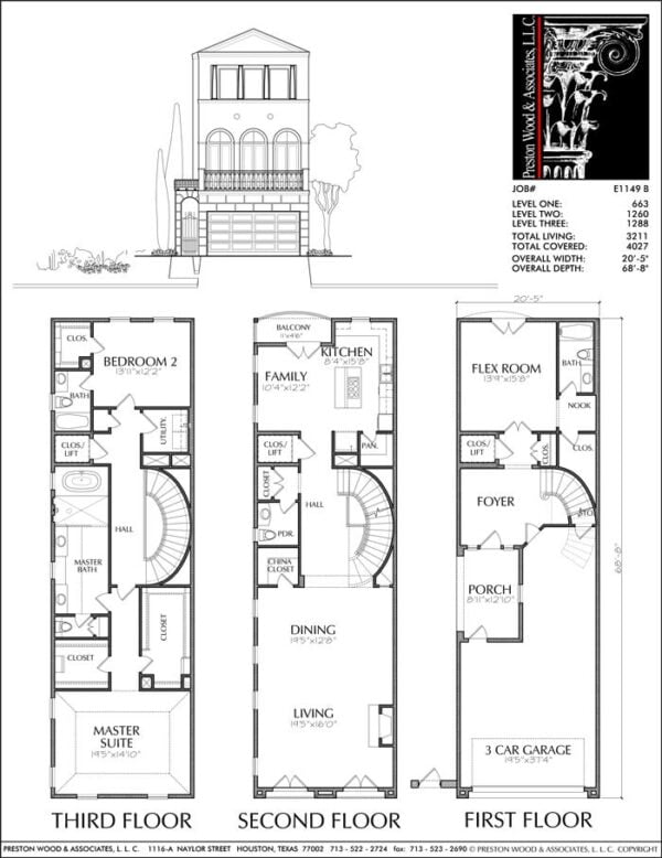 Townhouse Plan E1149 B