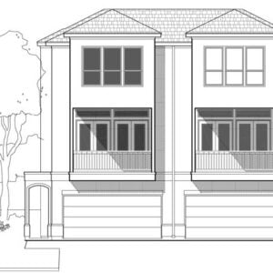 Duplex Townhouse Plan E1082