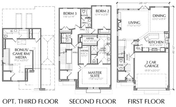 Townhouse Plan E1036 A1.2