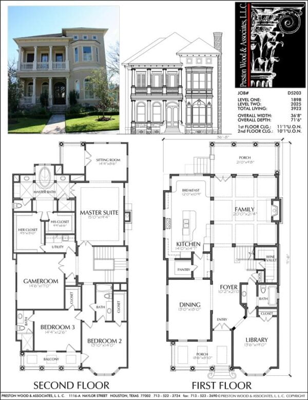 Urban House Plan D5203 3923