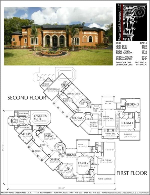 Two Story Home Plan D7014