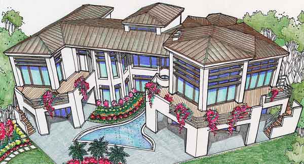 Two Story Home Plan C6235