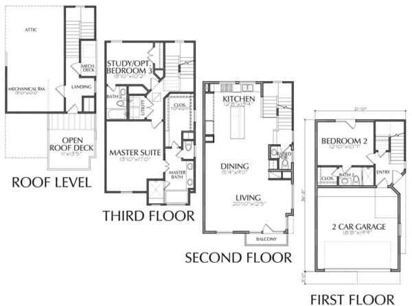 Townhouse Plan E1171 B2.1