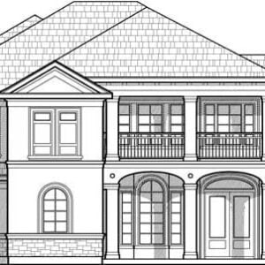 Two Story House Plan C9254