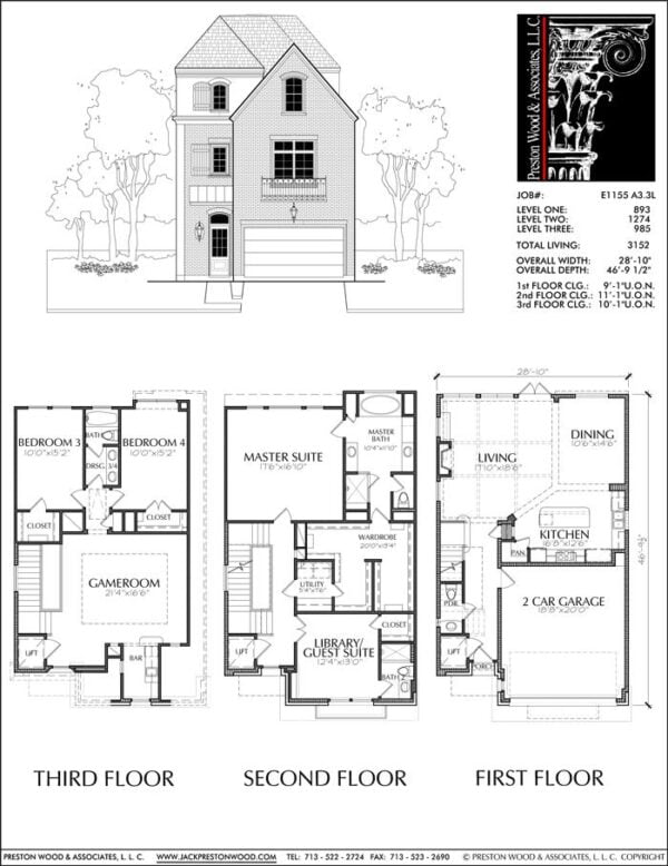 Townhouse Plan E1155 A3.3