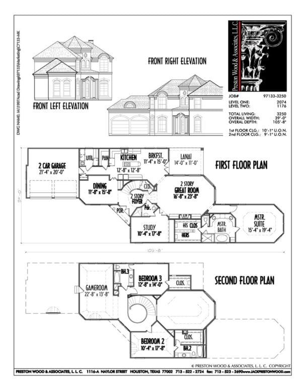 Two Story House Plan C7133