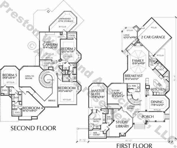 Two Story House Plan D6055