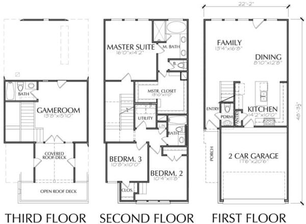 Townhouse Plan E6134 A1.1