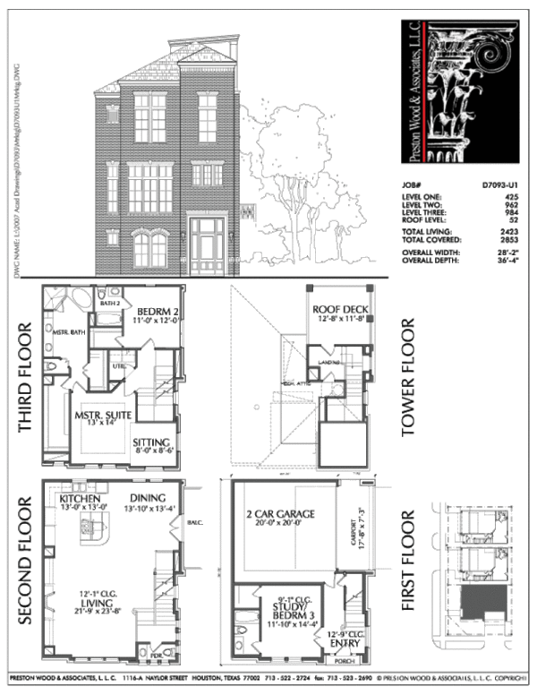 Townhouse Plan D7093 U1