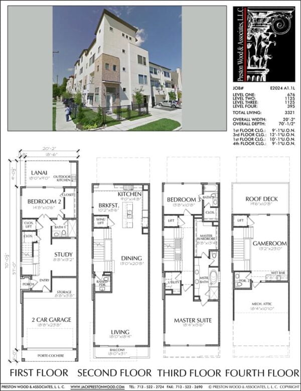 Townhouse Plan E2024 A1.1L