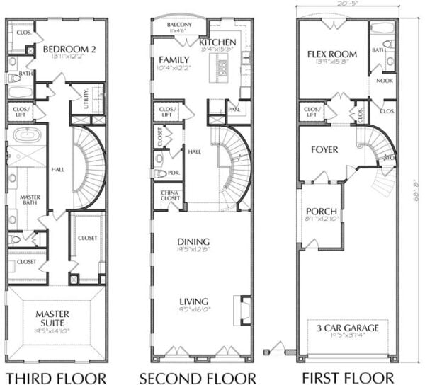 Townhouse Plan E1149 C