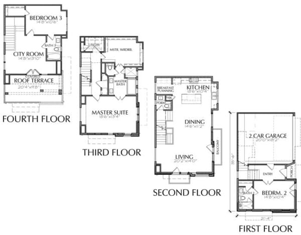 Townhouse Plan E2237 A1.2