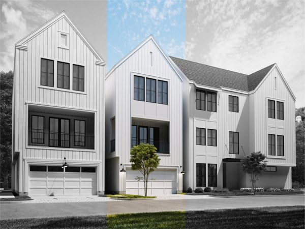 Three Story Townhome Plan F0150 A1.1L