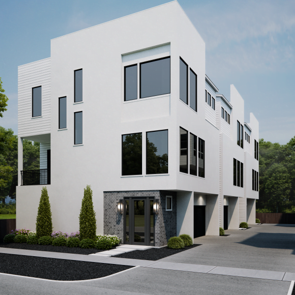 Three Story Townhome Plan F1084 A1.1L