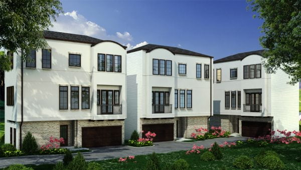 Three Story Townhome Plan E5118 A1.1