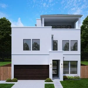 2 1/2 Story Urban Home Plan F1158