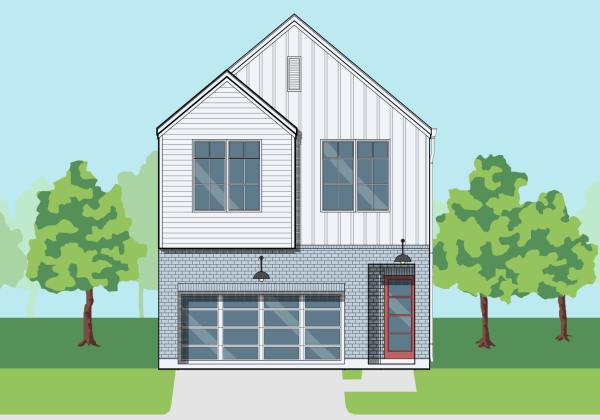 Two Story Small Home Plan E9026 A1.2R
