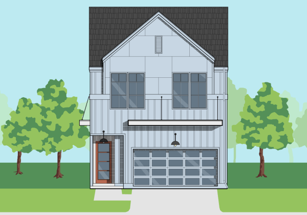 Two Story Small Home Plan E9026 A1.3L