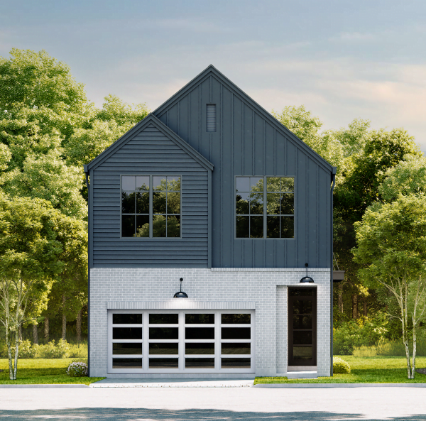 Two Story Small Home Plan E9026 A1.4R