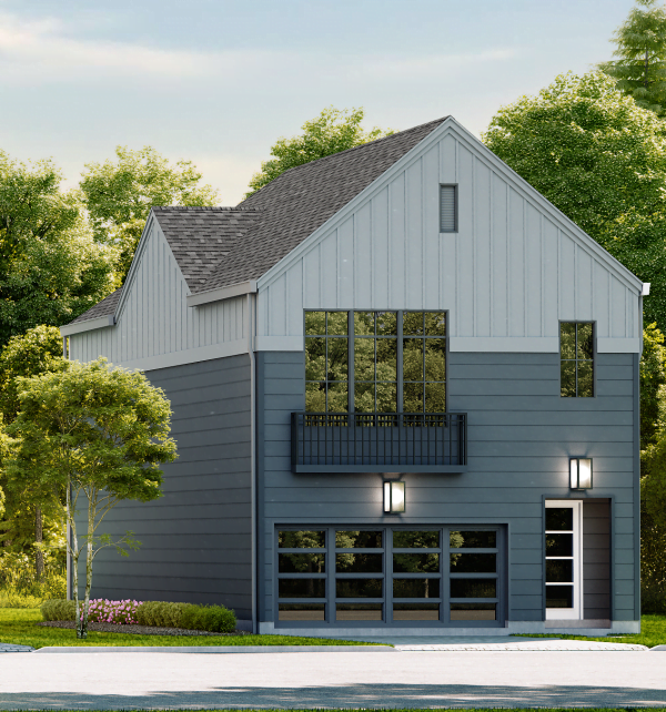 Two Story Small Home Plan E9026 B1.2