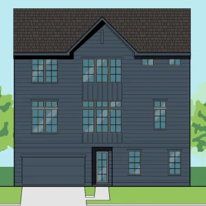 Three Story Townhome Plan E9167 A1.1
