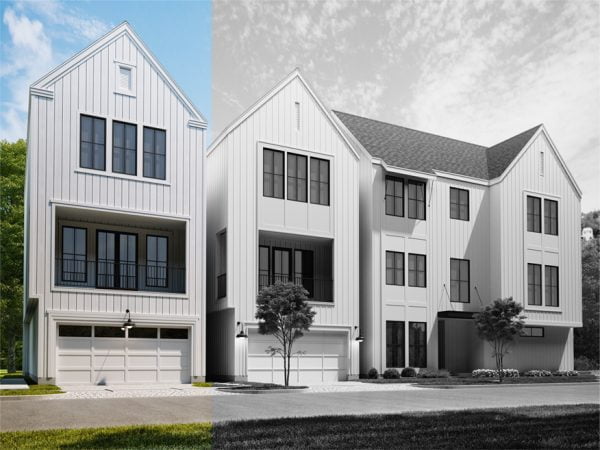 Three Story Townhome Plan F0150 A1.2L