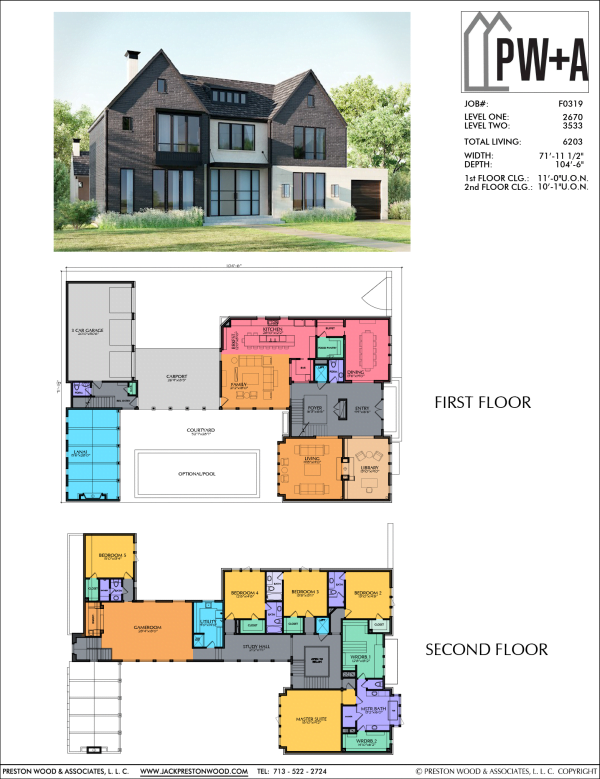 Two Story Urban Home Plan F0319
