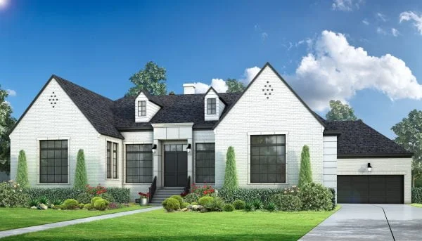 One Story Urban Home Plan F0066