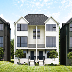 Three Story Townhome Plan E9180 B Duplex 2