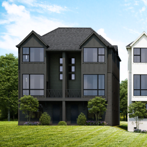 Three Story Townhome Plan E9180 B Duplex 3