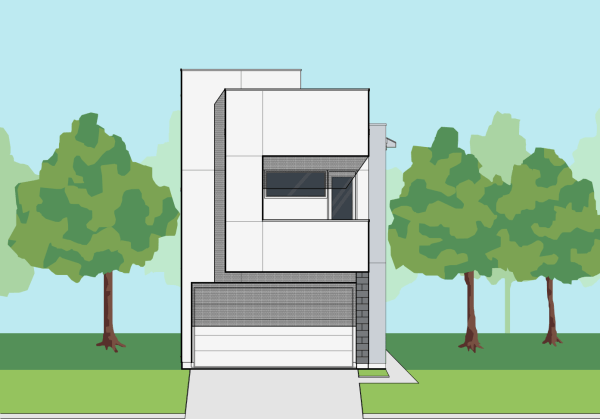 Two Story Townhome Plan E5122 A1.1
