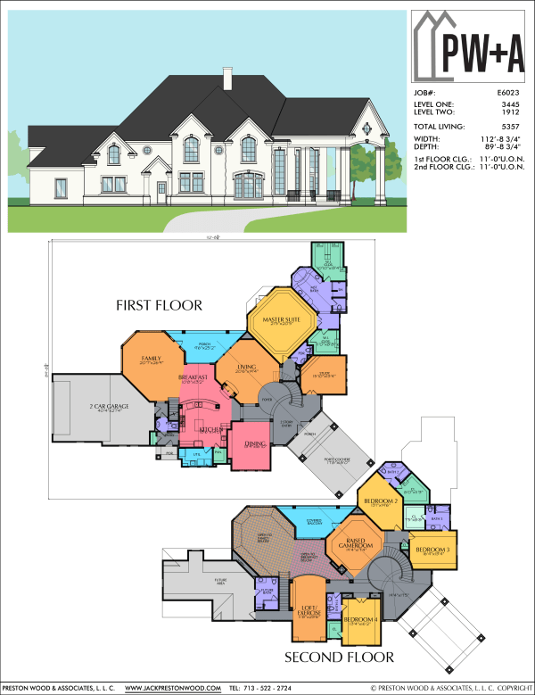 Two Story Home Plan E6023