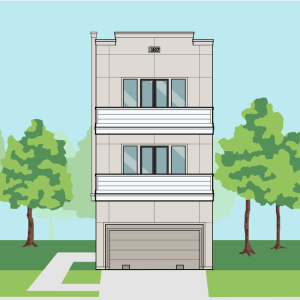 Three Story Townhome Plan E6053
