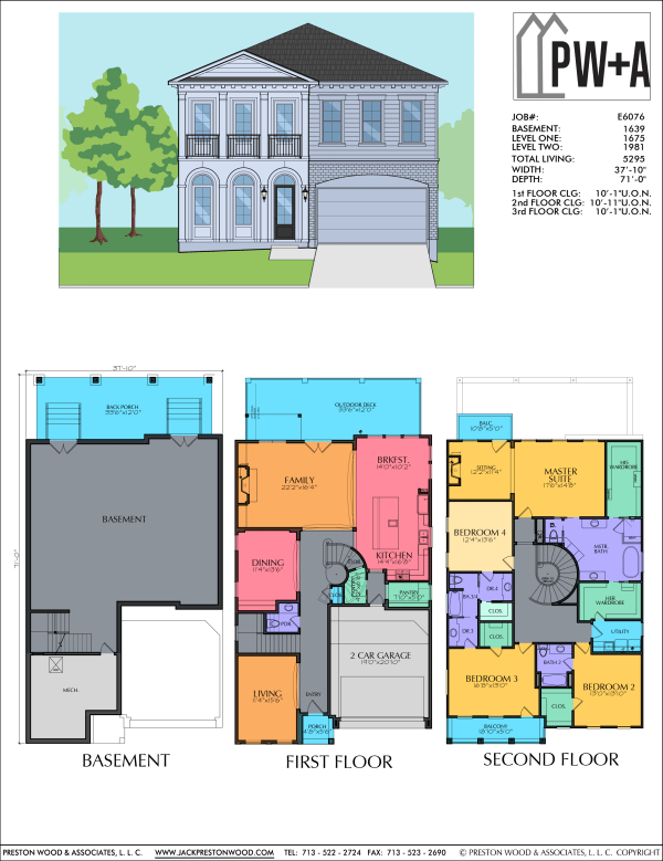 Two Story Urban Home Plan E6076