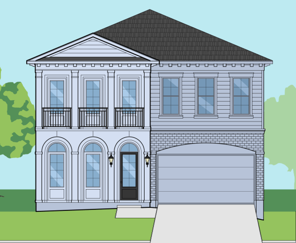 Two Story Urban Home Plan E6076