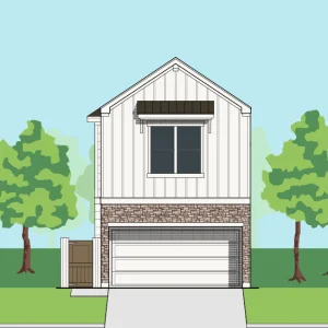 Two Story Townhome Plan E7061 A1.1