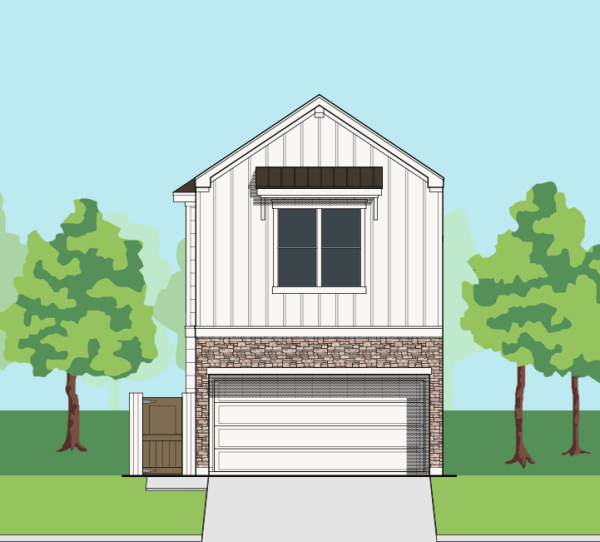 Two Story Townhome Plan E7061 A1.1
