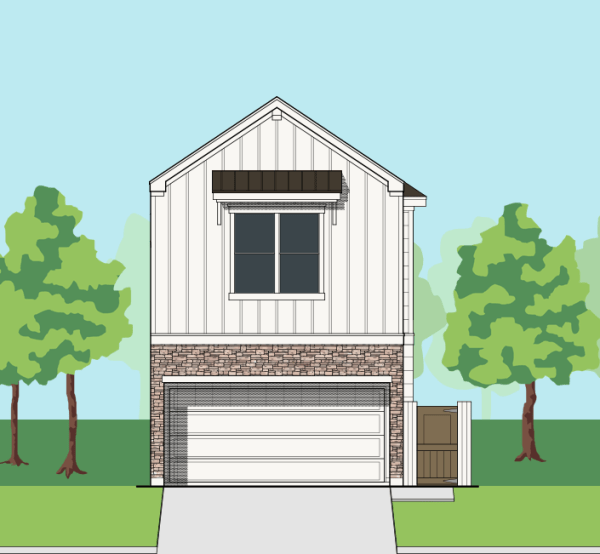 Two Story Townhome Plan E7061 A1.1