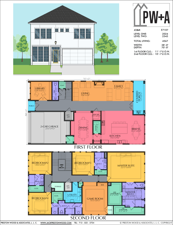 Two Story Urban Home Plan E7107