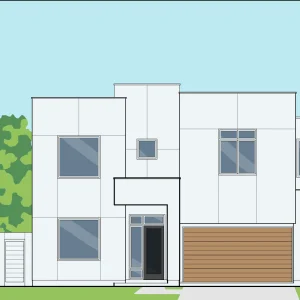 Two Story Urban Home Plan E7133