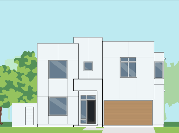 Two Story Urban Home Plan E7133