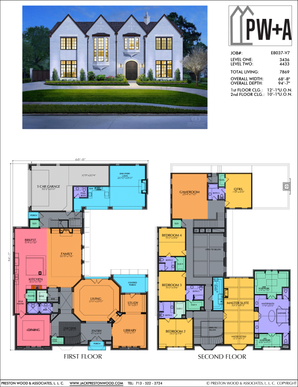 Two Story Urban Home Plan E8037