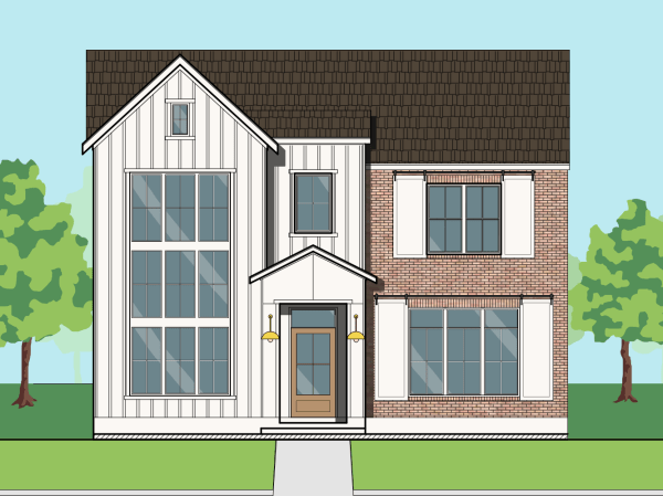 Two Story Urban Home Plan E8183