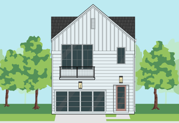 Two Story Small Home Plan E9239 B1.1R
